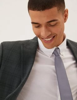 M&S Collection All Suit Strokes Charcoal Tailored Fit Wool Blend Check Jacket 11 M&S Collection All Suit Strokes Charcoal Tailored Fit Wool Blend Check Jacket -New In Mens Store SD 03 T15 2003T PK X EC 1