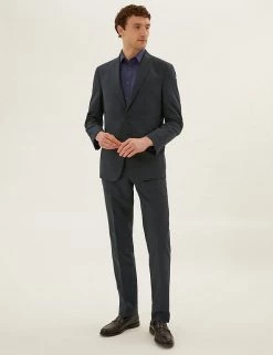 M&S Collection Men's Trousers The Ultimate Tailored Fit Textured Trousers 12 M&S Collection Men's Trousers The Ultimate Tailored Fit Textured Trousers -New In Mens Store SD 03 T15 2016T XB X EC 4