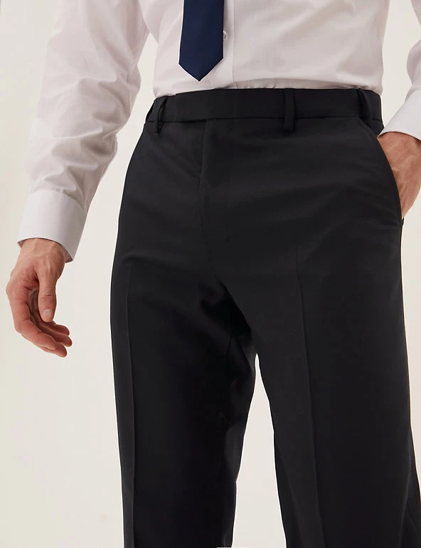 M&S Collection Smart Trousers The Ultimate Regular Fit Wool Blend Trousers 4 M&S Collection Smart Trousers The Ultimate Regular Fit Wool Blend Trousers - Image 4