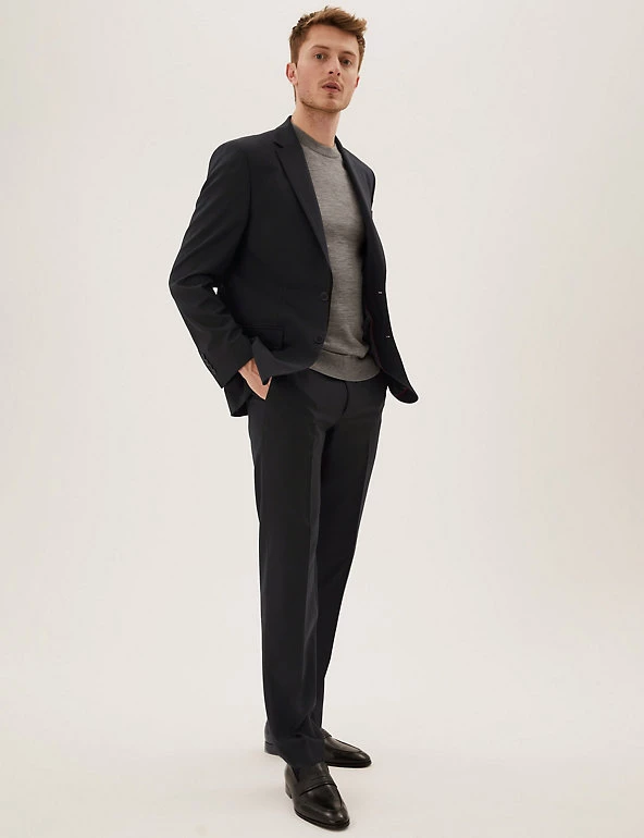 M&S Collection Smart Trousers The Ultimate Regular Fit Wool Blend Trousers 7 M&S Collection Smart Trousers The Ultimate Regular Fit Wool Blend Trousers - Image 7