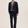 M&S Collection Men's Coats & Jackets Navy Slim Fit Pure Wool Jacket