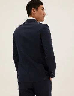 M&S Collection Men's Coats & Jackets Navy Slim Fit Pure Wool Jacket 10 M&S Collection Men's Coats & Jackets Navy Slim Fit Pure Wool Jacket -New In Mens Store SD 03 T15 2203F F3 X EC 2