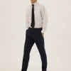 M&S SARTORIAL Men's Trousers Slim Fit Pure Wool Trousers