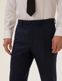 M&S SARTORIAL Men's Trousers Slim Fit Pure Wool Trousers -New In Mens Store SD 03 T15 2204F F3 X EC 2