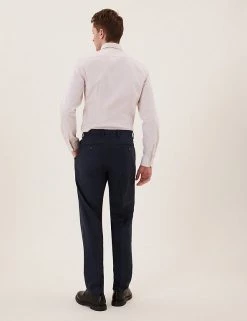 M&S Collection Men's Trousers Regular Fit Pure Wool Trousers -New In Mens Store SD 03 T15 2204Y F3 X EC 2