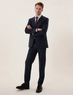 M&S Collection Men's Trousers Regular Fit Pure Wool Trousers -New In Mens Store SD 03 T15 2204Y F3 X EC 4