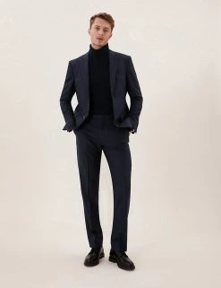 M&S Collection Men's Trousers Regular Fit Pure Wool Trousers -New In Mens Store SD 03 T15 2204Y F3 X EC 8