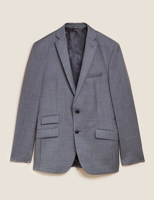 M&S Collection Men's Coats & Jackets Slim Fit Pure Wool Jacket 2 M&S Collection Men's Coats & Jackets Slim Fit Pure Wool Jacket - Image 2