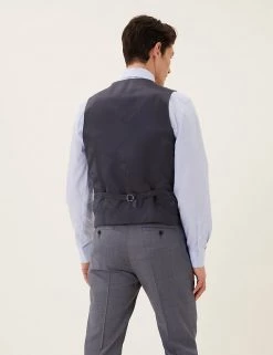 M&S Collection Men's Waistcoats Tailored Fit Pure Wool Waistcoat -New In Mens Store SD 03 T15 2323W T0 X EC 3