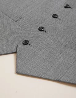 M&S Collection Men's Waistcoats Tailored Fit Pure Wool Waistcoat -New In Mens Store SD 03 T15 2323W T0 X EC 6