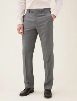 M&S Collection Men's Trousers Regular Fit Pure Wool Trousers -New In Mens Store SD 03 T15 2324Y T0 X EC 3
