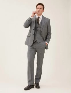 M&S Collection Men's Trousers Regular Fit Pure Wool Trousers -New In Mens Store SD 03 T15 2324Y T0 X EC 4