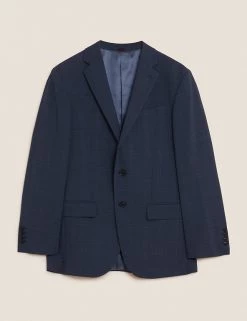 M&S Collection Luxury Men's Coats & Jackets Regular Fit Wool Rich Check Jacket -New In Mens Store SD 03 T15 2325Y BE X EC 90