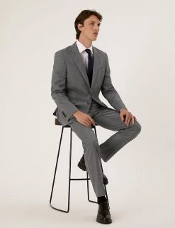 Savile Row Inspired Men Tailored Fit Italian Wool Check Trousers 11 Savile Row Inspired Men Tailored Fit Italian Wool Check Trousers -New In Mens Store SD 03 T15 2434T T0 X EC 8