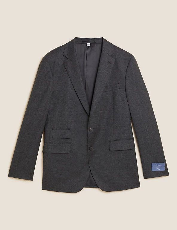 Savile Row Inspired Men Tailored Fit Pure Wool Jacket 2 Savile Row Inspired Men Tailored Fit Pure Wool Jacket - Image 2