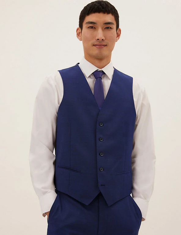 M&S Collection Men's Waistcoats Italian Wool Waistcoat 1 M&S Collection Men's Waistcoats Italian Wool Waistcoat