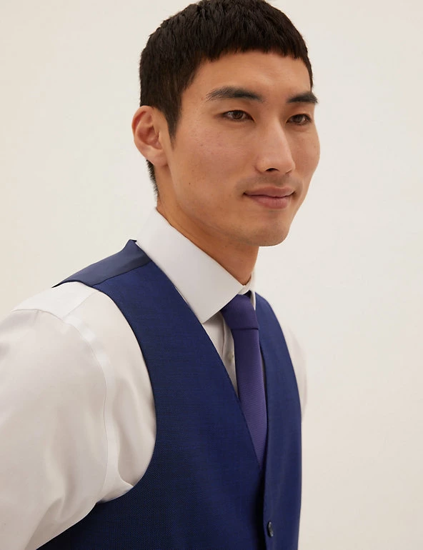 M&S Collection Men's Waistcoats Italian Wool Waistcoat 3 M&S Collection Men's Waistcoats Italian Wool Waistcoat - Image 3