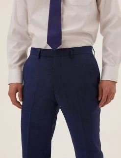 M&S SARTORIAL Men's Trousers Tailored Fit Italian Wool Trousers -New In Mens Store SD 03 T15 2452T XB X EC 2