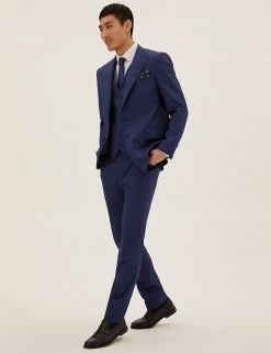 M&S SARTORIAL Men's Trousers Tailored Fit Italian Wool Trousers -New In Mens Store SD 03 T15 2452T XB X EC 4