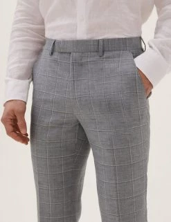 Savile Row Inspired Men's Trousers Tailored Fit Wool Rich Trousers 10 Savile Row Inspired Men's Trousers Tailored Fit Wool Rich Trousers -New In Mens Store SD 03 T15 2460T T1 X EC 2