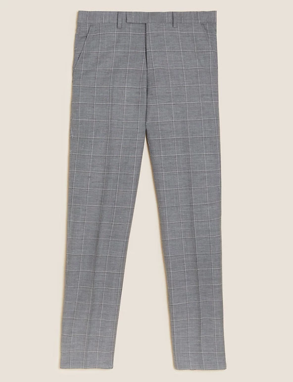 Savile Row Inspired Men's Trousers Tailored Fit Wool Rich Trousers 2 Savile Row Inspired Men's Trousers Tailored Fit Wool Rich Trousers - Image 2