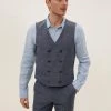 Savile Row Inspired Men's Waistcoats Wool Rich Double Breasted Waistcoat