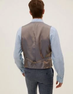 Savile Row Inspired Men's Waistcoats Wool Rich Double Breasted Waistcoat -New In Mens Store SD 03 T15 2461W F4 X EC 2