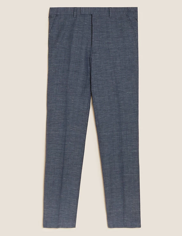 Savile Row Inspired Men's Trousers Tailored Fit Wool Rich Puppytooth Trousers 2 Savile Row Inspired Men's Trousers Tailored Fit Wool Rich Puppytooth Trousers - Image 2