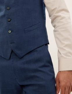 M&S Collection Men's Waistcoats Italian Linen Miracle™ Waistcoat 11 M&S Collection Men's Waistcoats Italian Linen Miracle™ Waistcoat -New In Mens Store SD 03 T15 3346W E3 X EC 3