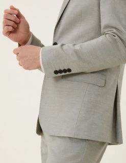 M&S Collection Men's Coats & Jackets Slim Fit Italian Linen Miracle™ Jacket -New In Mens Store SD 03 T15 3359F XH X EC 2