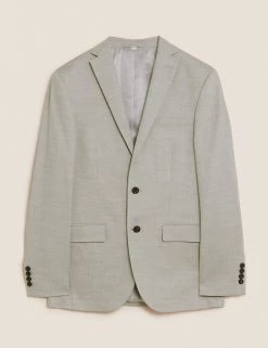 M&S Collection Men's Coats & Jackets Slim Fit Italian Linen Miracle™ Jacket -New In Mens Store SD 03 T15 3359F XH X EC 90