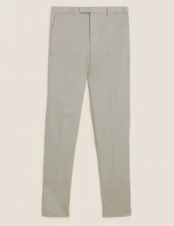M&S Collection Men's Trousers Slim Fit Linen Miracle™ Trousers -New In Mens Store SD 03 T15 3360F XH X EC 90