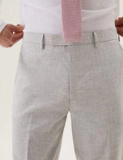 M&S Collection Men's Trousers Slim Fit Italian Linen Miracle™ Trousers -New In Mens Store SD 03 T15 3362F T0 X EC 1