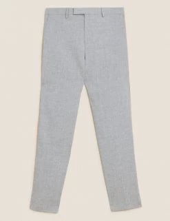 M&S Collection Men's Trousers Slim Fit Italian Linen Miracle™ Trousers -New In Mens Store SD 03 T15 3362F T0 X EC 90