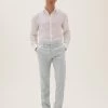 M&S Collection Men's Trousers Big & Tall Tailored Fit Italian Linen Miracle™ Trousers