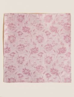 M&S Collection Men's Ties Floral Pure Silk Tie & Pocket Square Set 5 M&S Collection Men's Ties Floral Pure Silk Tie & Pocket Square Set -New In Mens Store SD 03 T15 7148P A1 X EC 1