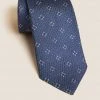 M&S Collection Men's Ties Slim Pure Silk Foulad Tie