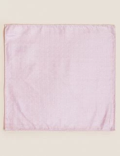 M&S Collection Men's Ties Woven Pure Silk Tie & Pocket Square Set -New In Mens Store SD 03 T15 7155P A1 X EC 1