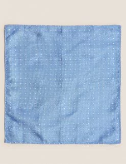 M&S Collection Men's Ties Woven Pure Silk Tie & Pocket Square Set -New In Mens Store SD 03 T15 7155P E0 X EC 1