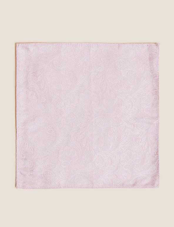 M&S Collection Men's Ties Paisley Pure Silk Tie & Pocket Square Set 3 M&S Collection Men's Ties Paisley Pure Silk Tie & Pocket Square Set - Image 3