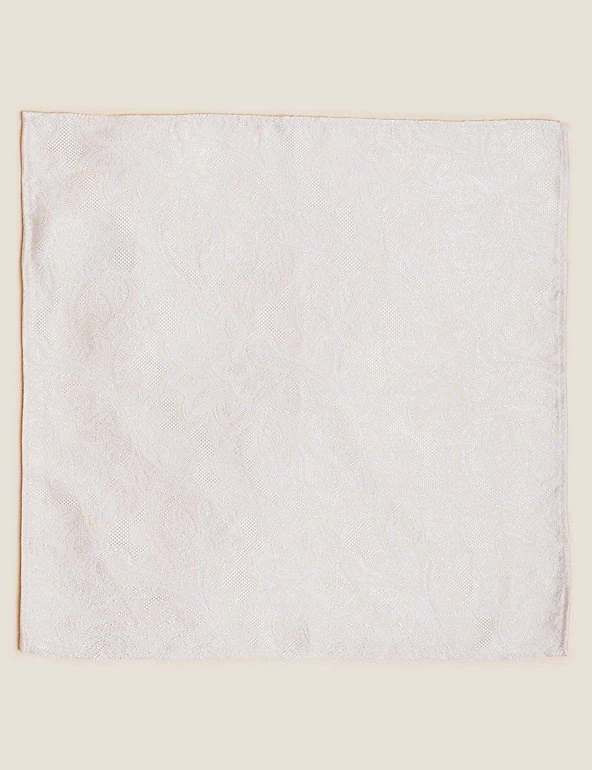 M&S Collection Men's Ties Paisley Pure Silk Tie & Pocket Square Set 6 M&S Collection Men's Ties Paisley Pure Silk Tie & Pocket Square Set - Image 6