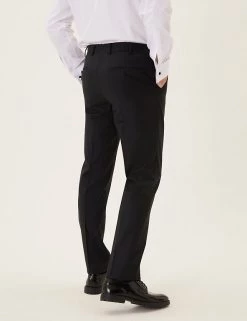 M&S Collection Smart Trousers Tailored Fit Wool Rich Trousers 10 M&S Collection Smart Trousers Tailored Fit Wool Rich Trousers -New In Mens Store SD 03 T15 8054F Y0 X EC 3