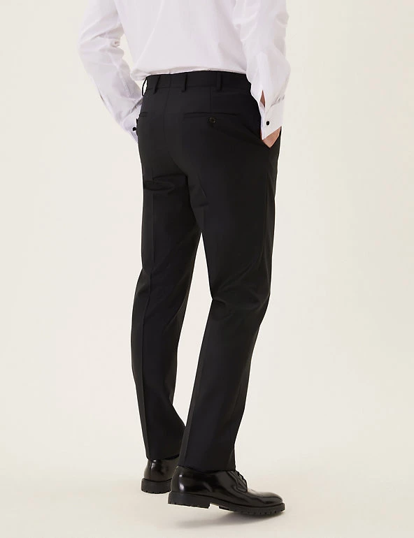 M&S Collection Smart Trousers Tailored Fit Wool Rich Trousers 5 M&S Collection Smart Trousers Tailored Fit Wool Rich Trousers - Image 5