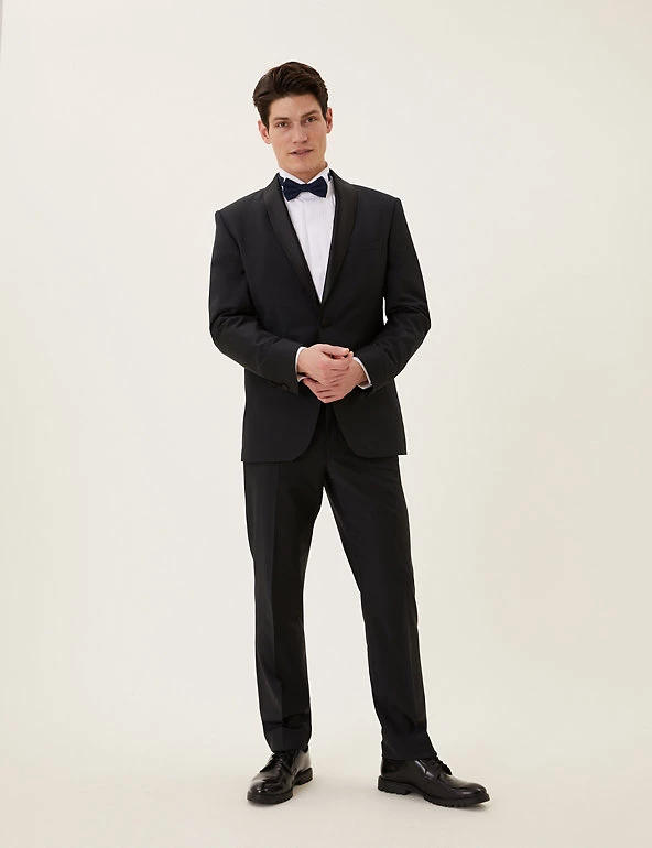 M&S Collection Smart Trousers Tailored Fit Wool Rich Trousers 6 M&S Collection Smart Trousers Tailored Fit Wool Rich Trousers - Image 6