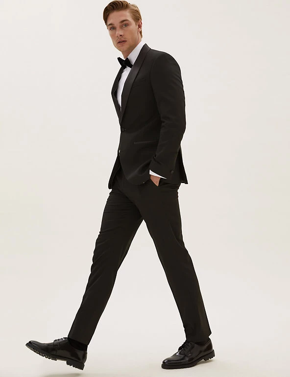 M&S Collection Men's Blazers Regular Fit Dinner Jacket 3 M&S Collection Men's Blazers Regular Fit Dinner Jacket - Image 3