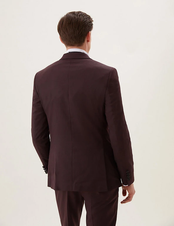 M&S Collection Men's Coats & Jackets Slim Fit Double Breasted Tuxedo Jacket 5 M&S Collection Men's Coats & Jackets Slim Fit Double Breasted Tuxedo Jacket - Image 5