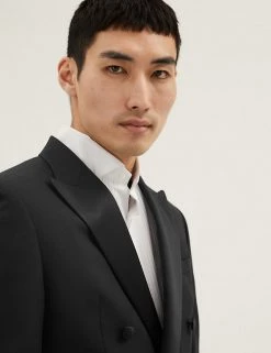 M&S Collection Men's Coats & Jackets Tailored Fit Pure Wool Tuxedo Jacket -New In Mens Store SD 03 T15 8205D Y0 X EC 1