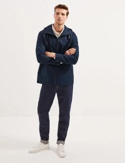 Autograph Men's Coats & Jackets Cotton Rich Hooded Mac With Stormwear™