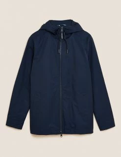 Autograph Men's Coats & Jackets Cotton Rich Hooded Mac With Stormwear™ -New In Mens Store SD 03 T16 3345A F0 X EC 90