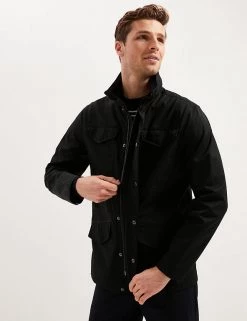 Autograph Men's Coats & Jackets Cotton Rich Hooded Coat With Stormwear™